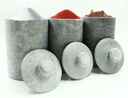 Handmade Natural Soapstone / Kalchatti | Storage Container | 900 ML – 1 Liter - Image 2